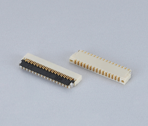 0.3mm间距 FPC连接器 前掀盖式 下接触 H：1.0