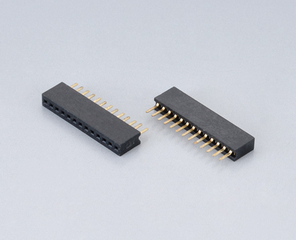 1.27mm间距排母连接器-1.27x5.7单排180